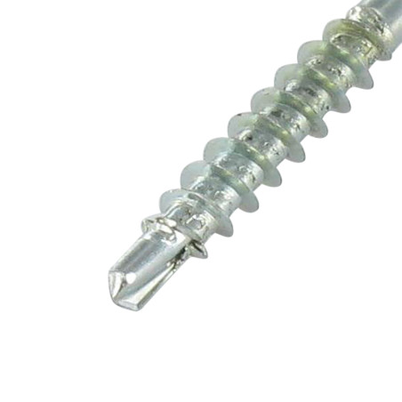 Parafuso médio cabeça fresada dentado TORX T20 4X50 roscado sobre 35 Aço zinco branco