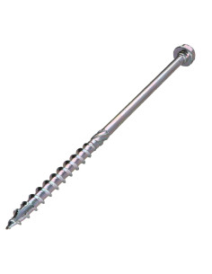 Parafuso de moldura TEKOR cabeça hexagonal cut ponto antifenda tipo 17 8X260 roscado sobre 80 TORX T40 Zinco cr3 96 2