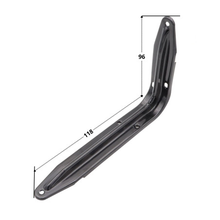 Suporte de prateleira 96X118 Preto - Parafuso Express