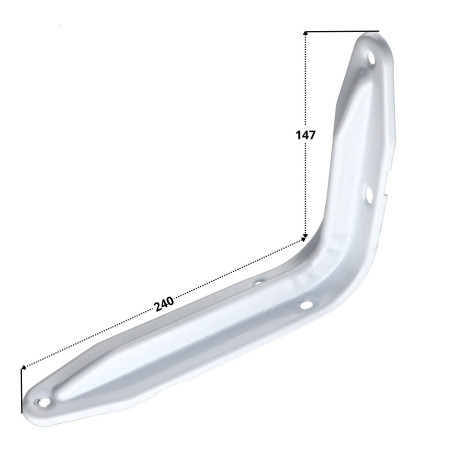 Suporte de prateleira 147X240 branco - Parafuso Express