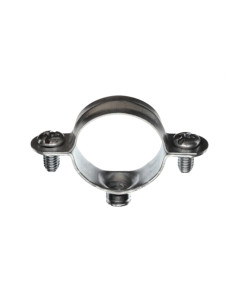 Abraçadeira de mangueira metálica M7X150 diâmetro 26 Aço zinco branco