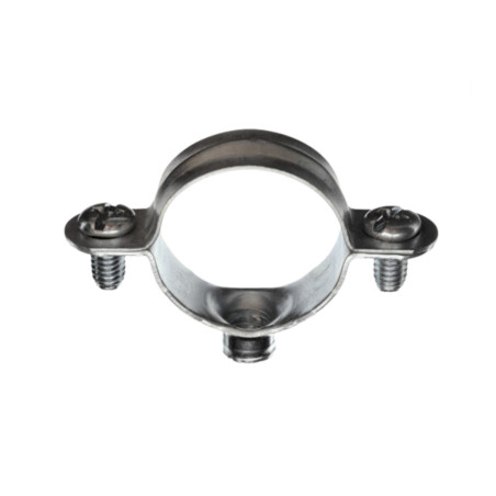Abraçadeira de mangueira metálica M7X150 diâmetro 35 Aço zinco branco