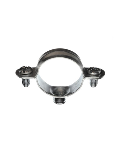 Abraçadeira de mangueira metálica M7X150 diâmetro 20 Aço zinco branco
