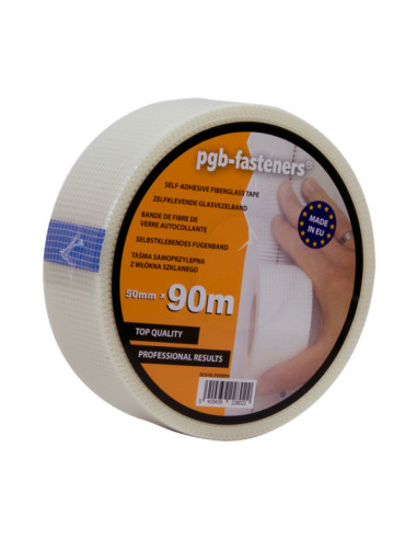 Fita adesiva de fibra para placas de gesso cartonado 50 mm comprimento 20 METROS