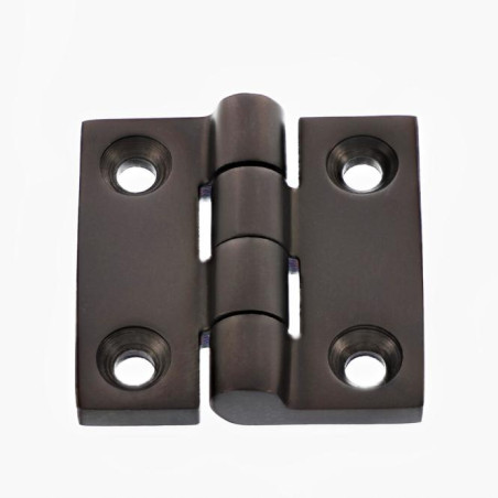 Dobradiça quadrado 50X50 Aço inoxidável A4 Preto