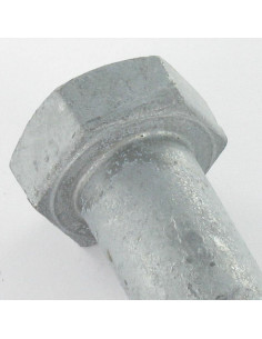 Corpo de parafuso cabeça hexagonal M12X40 Classe 8.8 forte resistência à corrosão Aço galvanizado a quente ISO 2