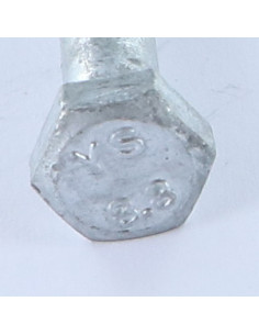 Corpo de parafuso cabeça hexagonal M12X100 Classe 8.8 forte resistência à corrosão Aço galvanizado a quente 2