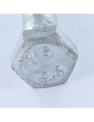 Corpo de parafuso cabeça hexagonal M12X100 Classe 8.8 forte resistência à corrosão Aço galvanizado a quente