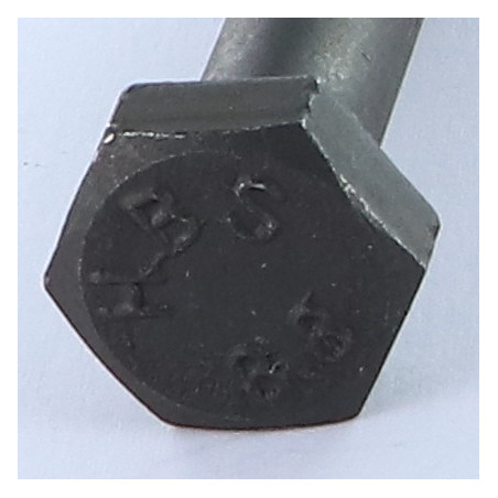 Corpo de parafuso cabeça hexagonal M10X50 roscado sobre 15 Classe 8.8 Aço bruto
