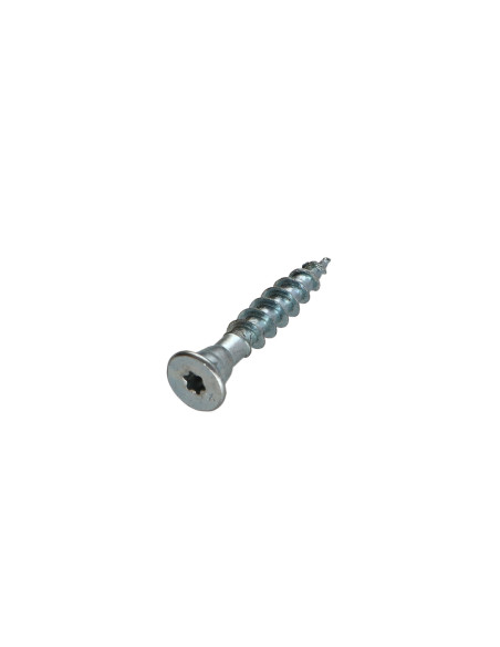 Parafuso de madeira aglomerado VBA3 CACHTOR 6X38 Aço zinco branco