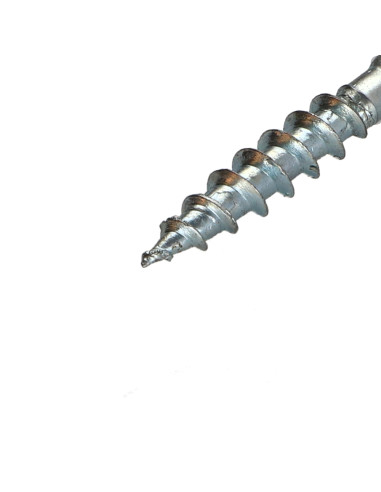 Parafuso de madeira aglomerado VBA3 CACHTOR 6X38 Aço zinco branco