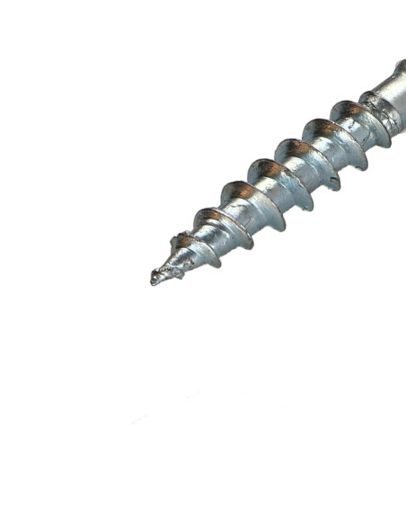 Parafuso de madeira aglomerado VBA3 CACHTOR 6X38 Aço zinco branco