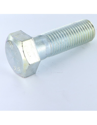 Corpo de parafuso cabeça hexagonal M24X90 Classe 8.8 Aço zinco branco