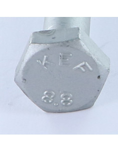 Corpo de parafuso cabeça hexagonal M12X320 roscado sobre 110 Classe 8.8 forte resistência à corrosão Aço 2