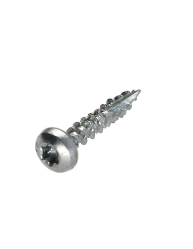 Parafusos de madeira e aglomerado TEKOR cabeça redonda TORX T15 3,5 x 16 rosca total cut ponto antifenda tipo 17 Aço