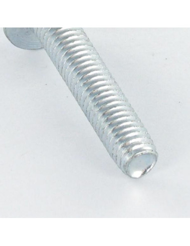 Parafuso autorroscante cabeça hexagonal flange com gola liso M10X40 Aço zinco branco