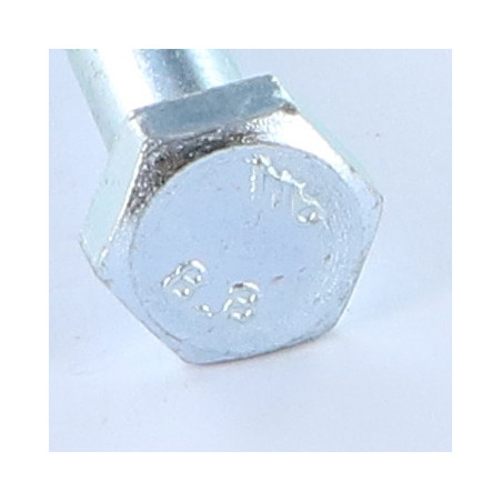 Corpo de parafuso cabeça hexagonal M10X40 Classe 8.8 Aço zinco branco