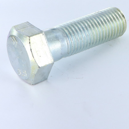 Corpo de parafuso cabeça hexagonal M24X100 Classe 8.8 Aço zinco branco
