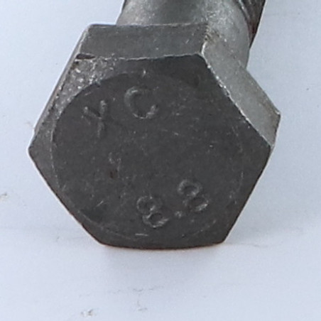 Corpo de parafuso cabeça hexagonal M20X100 Classe 8.8 Aço bruto