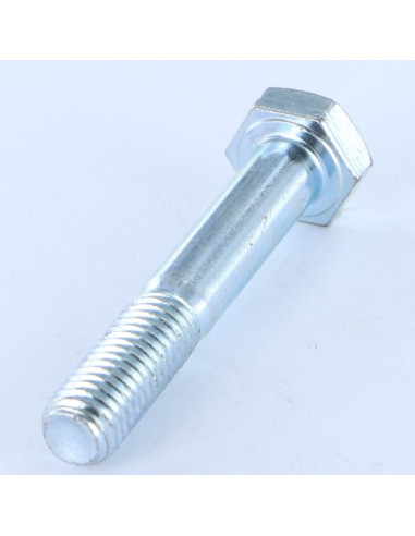 Corpo de parafuso cabeça hexagonal M10X150 Classe 8.8 Aço zinco branco 10 MICRONS