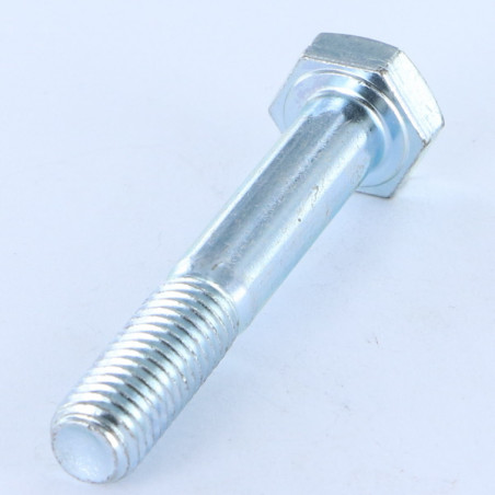 Corpo de parafuso cabeça hexagonal M10X150 Classe 8.8 Aço zinco branco 10 MICRONS