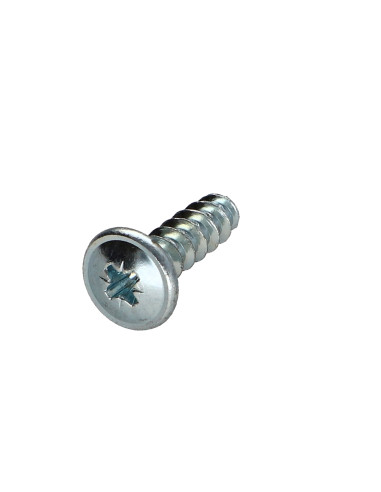 Parafuso Euro cabeça de cogumelo Pozi PZ6 6,3X28 Aço zinco branco con