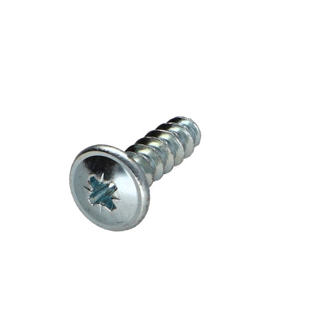 Parafuso Euro cabeça de cogumelo Pozi PZ6 6,3X20 Aço zinco branco con