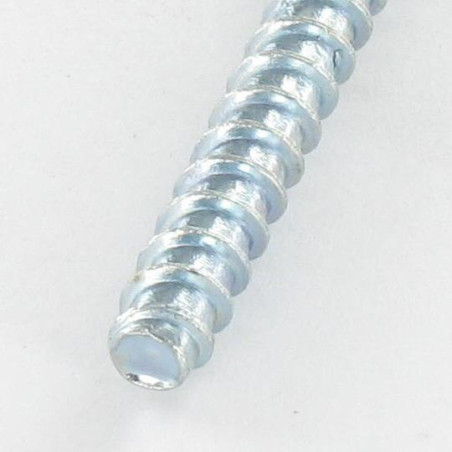 Parafuso Euro cabeça fresada Pozi 6X20 diâmetro da cabeça 10 Aço zinco branco con