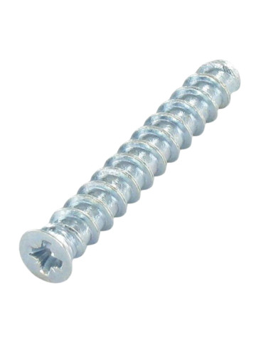 Parafuso Euro cabeça fresada Pozi 6X25 diâmetro da cabeça 6,5 Aço zinco branco con