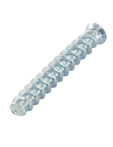 Parafuso Euro cabeça fresada Pozi 6X25 diâmetro da cabeça 6,5 Aço zinco branco con