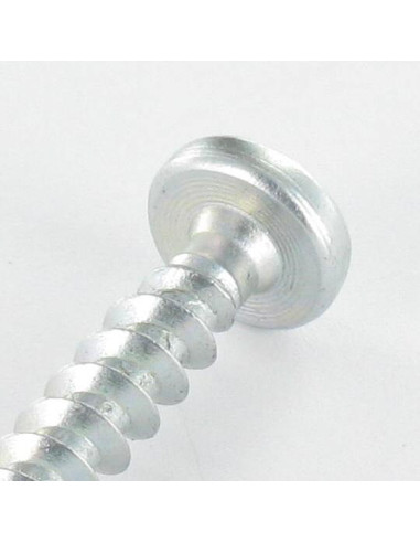 Parafuso de madeira aglomerado VBA3 cabeça redonda Pozi 5X35 Aço zinco branco