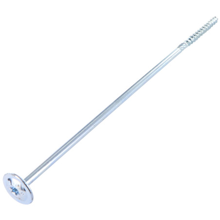 Parafuso de madeira aglomerado cabeça disco TORX T40 10X300 Aço zinco branco
