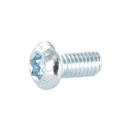 Parafuso de metais cabeça panela TORX T30 M6X16 Classe 8.8 Aço zinco branco