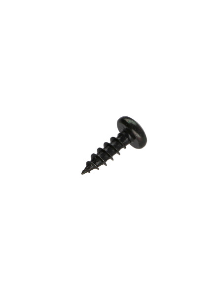 Parafuso de madeira aglomerado cabeça redonda Pozi PZ6 4X25 Aço zinco preto