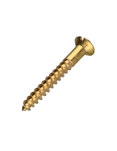 Parafuso de madeira Bronze cabeça fresada sulcada 4X30 2