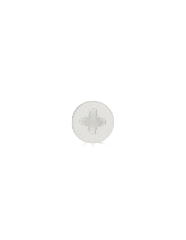 Parafuso de madeira aglomerado Aço inoxidável A2 cabeça fresada Pozi 4X20 lacado a branco 9016