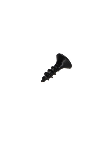 Parafuso de madeira aglomerado Aço inoxidável A2 Preto cabeça fresada Pozi 3,5 x 12