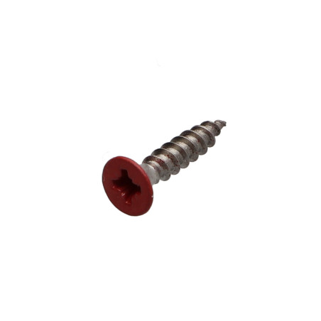Parafuso de madeira aglomerado Aço inoxidável A2 cabeça fresada Pozi 4X20 RAL3000