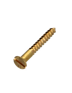 Parafuso de madeira Bronze cabeça fresada sulcada 4X40