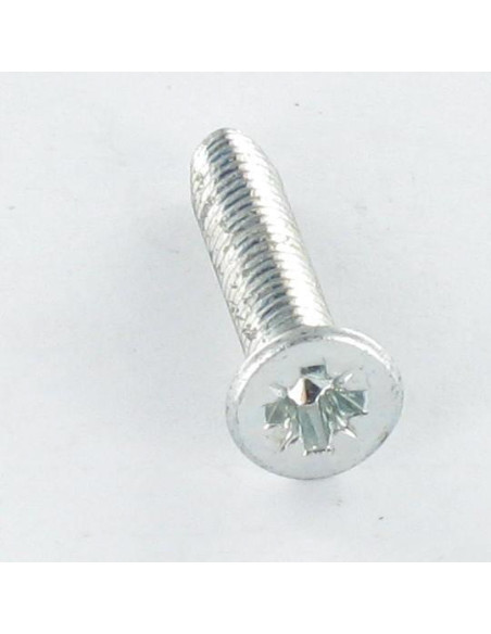 Parafuso autorroscante cabeça fresada M4X8 Pozi PZ6 Aço zinco branco