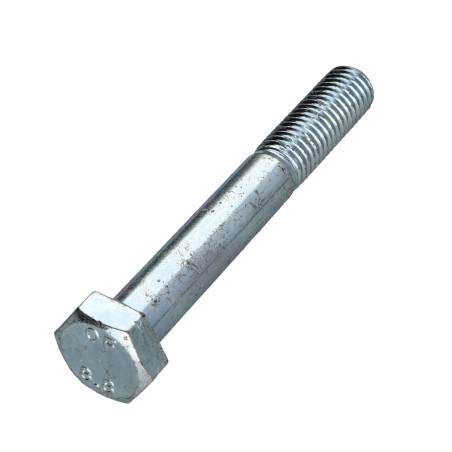 Corpo de parafuso cabeça hexagonal M12X90 Classe 8.8 Aço zinco branco corrosão