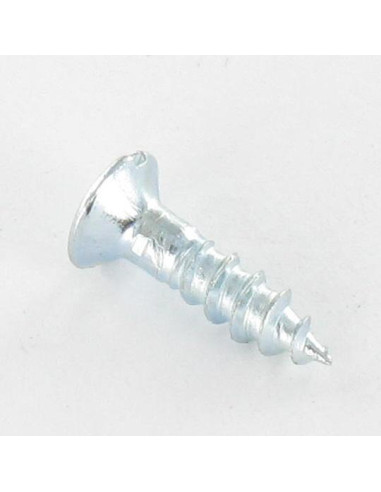 Parafuso de madeira cabeça fresada de panela sulcada 4X45 Aço zinco branco