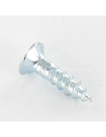 Parafuso de madeira cabeça fresada de panela sulcada 4X45 Aço zinco branco