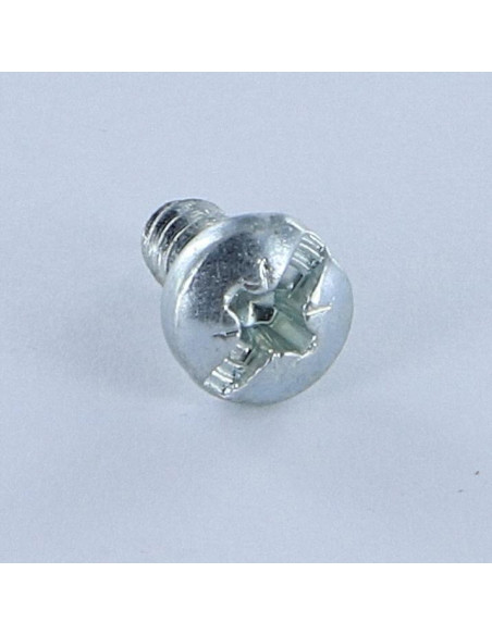 Parafuso de chapa cabeça abaulada larga Fenda Pozi 4,8X13 Aço zinco branco