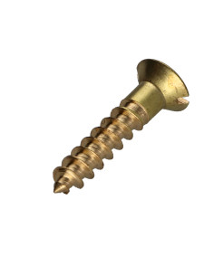 Parafuso de madeira Bronze cabeça fresada sulcada 4,5X25 2