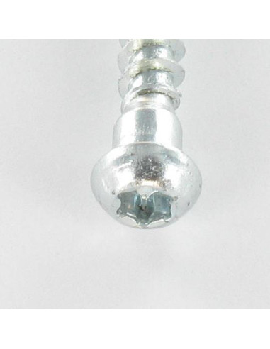 PARAFUSO FERRAGENS ANGULAR cabeça cilíndrica TORX T20 cut ponto antifenda tipo 17 Aço zinco branco 5X40