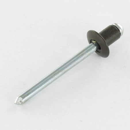 Blindklinknagels Aluminium Staalstaaf 4,8X6 Cabeça redonda padrão RAL8014 castanho sépia