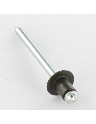 Blindklinknagels Aluminium Staalstaaf 4,8X6 Cabeça redonda padrão RAL8014 castanho sépia