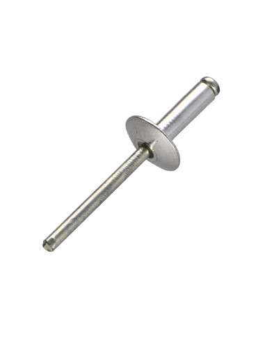 Blindklinknagels Aluminium Staalstaaf 4,8X25 espessura de serrilha 15 con 20 cabeça larga ALX