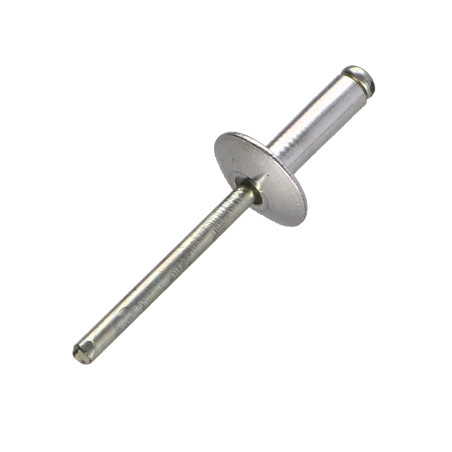 Blindklinknagels Aluminium Staalstaaf 4,8X25 espessura de serrilha 15 con 20 cabeça larga ALX